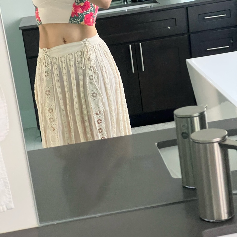 NWOTs Free People Set! Bralet and Crochet skirt with half lining. So cute!